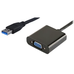 Αντάπτορας USB Powertech 3.0 σε VGA PTH-021, Full HD, μαύρο