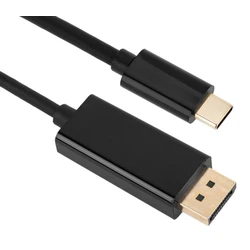 Καλώδιο USB Powertech USB-C σε DisplayPort PTH-071, 4K/60Hz, 2m, μαύρο