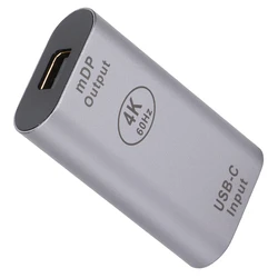 Αντάπτορας USB Powertech Type-C σε Mini DisplayPort PTH-098, 4K/60Hz, γκρι