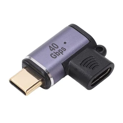 Αντάπτορας USB Powertech Type-C PTH-107, μαγνητικός, 100W, 40Gbps, γκρι