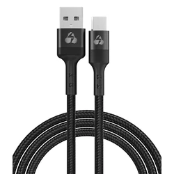 Καλώδιο USB Powertech σε Micro USB PTR-0125, 12W 2.4A, copper, 1m, μαύρο