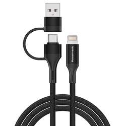 Καλώδιο USB-C Powertech & Σε Lightning Ptr-0159, Pd 27W, Copper, 1.5M, Μαύρο