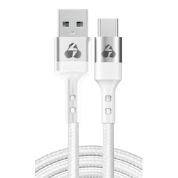 Καλώδιο USB Powertech USB-C σε USB Ptr-0160, 60W, 480Mbps, 1M, Λευκό