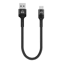 Καλώδιο USB Powertech USB-C σε USB Ptr-0166, 60W, 480Mbps, 25Cm, Μαύρο