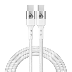 POWERTECH USB-C to USB-C Cable PD 60W 1m White