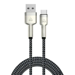 Powertech καλώδιο USB-C σε USB PTR-0199, PD 60W, 480Mbps, 1m, μαύρο/γκρι