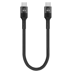 Powertech καλώδιο USB-C PTR-0204, PD 60W, 480Mbps, 25cm, μαύρο