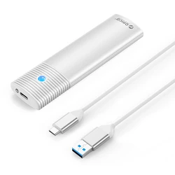 Θήκη για Σκληρό Δίσκο M.2 Orico PWM2-WH-EP, 5Gbps, έως 4TB, λευκή
