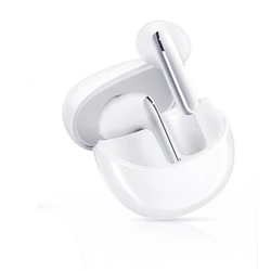 Blueooth Handsfree Qcy AilyBuds Pro Semi-Ear ANC TWS White 6 mic & A.I. Noise Cancel. Ultra HD Multi-point