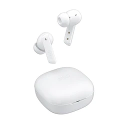 Bluetooth Handsfree Qcy HT05 Melobuds ANC TWS WHITE Dual Driver noise cancel