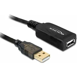 Καλώδιo USB DeLOCK 15m 2.0 Black