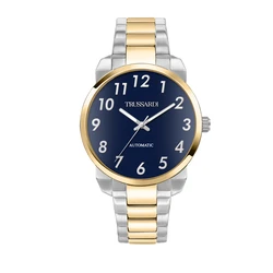 Ανδρικό Ρολόι Trussardi R2423154001 (40mm) Μεταλλικό Μπρασελέ Χρυσό