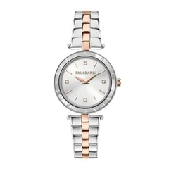Γυναικείο Ρολόι Trussardi R2453145516 (34mm) Μεταλλικό Μπρασελέ Ασημί