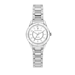 Γυναικείο Ρολόι Trussardi R2453151502 (30mm) Μεταλλικό Μπρασελέ Ασημί