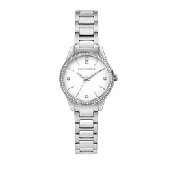 Γυναικείο Ρολόι Trussardi R2453151520 (30mm) Μεταλλικό Μπρασελέ Ασημί
