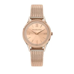 Γυναικείο Ρολόι Trussardi R2453152505 (34mm) Μεταλλικό Μπρασελέ Ροζ