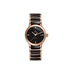 Γυναικείο Ρολόι Rado R30183712 (28mm) Μεταλλικό Μπρασελέ Μαύρο