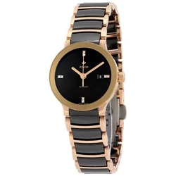 Γυναικείο Ρολόι Rado R30183722 (28mm) Μεταλλικό Μπρασελέ Μαύρο