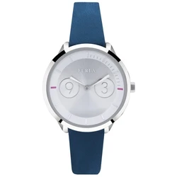 Γυναικείο Ρολόι Furla R4251102508 (31mm) Δερμάτινο Λουράκι Μπλε