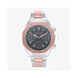 Ανδρικό Ρολόι Radiant Ra628704 (44mm) Μεταλλικό Μπρασελέ Ροζ