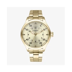 Ανδρικό Ρολόι Radiant Ra631203 (43mm) Μεταλλικό Μπρασελέ Χρυσό