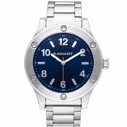 Radiant Ανδρικό Ρολόι RA667202 (44mm) - Μπλε Καντράν, Γκρι Ανοξείδωτο Μπρασελέ