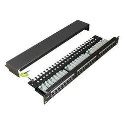 Patch Panel Pulsar για rack RP-F24V6, 24-port, FTP Cat 6, 1U
