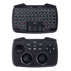 Gamepad Riitek Ασύρματο Riitek & πληκτρολόγιο RK707, backlit, 2.4GHz, Μαύρο