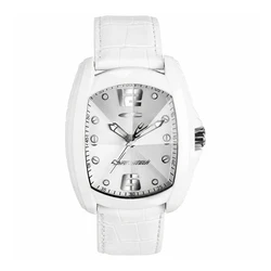 Chronotech Γυναικείο Αναλογικό Ρολόι 35mm με Λευκό Δερμάτινο Λουράκι RW0009