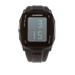 Chronotech Men's Digital Watch RW0021 — 40 mm, Quartz, Black Dial, Black Rubber Strap
