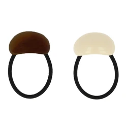 Λαστιχάκια Μαλλιών Roxxani HUH-0012 με Διακοσμητικό Στοιχείο, 2Τμχ