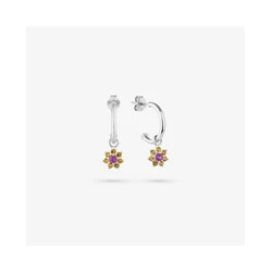 Γυναικεία Σκουλαρίκια Radiant Ry000112 (1,5cm) από Ατσάλι Grey