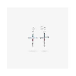 Γυναικεία Σκουλαρίκια Radiant Ry000122 (2,5cm) από Ατσάλι Grey