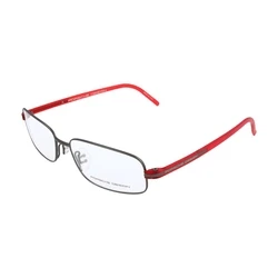 Porsche Design Ανδρικός Μεταλλικός Σκελετός Γυαλιών Κόκκινος