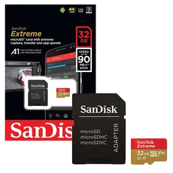 Κάρτα Μνήμης MicroSDHC 32GB SanDisk 100MB A1 Extreme Plus SDSQXBG-032G-GN6MA