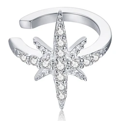 Σκουλαρίκι Bamoer Cuff Sce999-A με Κυβική Ζιρκόνια, Ασήμι 925, Ασημί