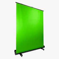Green Screen Streamplify SCREEN LIFT 200 x 150cm, Hydraulic Lift, lockable wheels