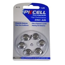 Hearing Aid Batteries Pkcell A13 6pcs