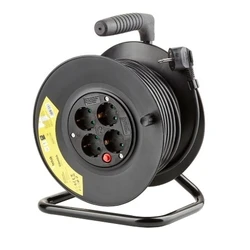 Technik Professional Στροφείο 4 Θέσεων 25m 1 5mm2 Μαύρο