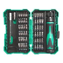 Κατσαβίδι Proskit Σετ Ακριβείας Sd-9857M με 54 Μύτες, με Θήκη, 57τμχ