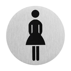 Πινακίδα WC Γυναικών Seilflechter 972090, Αυτοκόλλητη, Φ75Mm