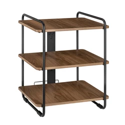 Ραφιέρα Brateck δαπέδου SFR-04, 454x400x496mm, έως 90kg, καφέ-μαύρο