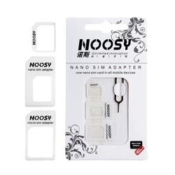 Αξεσουάρ Κινητών Noosy Nano SIM & Micro SIM Adapter Set, λευκό