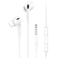 Handsfree Ακουστικά Usams EP-41, 3.5mm, 10mm, 1.2m, λευκά