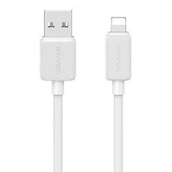 Usams καλώδιο Lightning σε USB US-SJ694, 2.4A, 480Mbps, 2m, λευκό