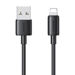 Καλώδιο Lightning Usams σε USB US-SJ709, 12W, 480Mbps, 1m, Μαύρο