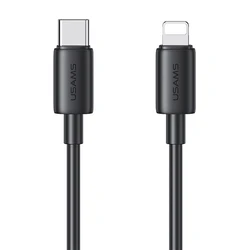Καλώδιο Lightning Usams σε USB-C Us-Sj712, 30W, 480Mbps, 1M, Μαύρο