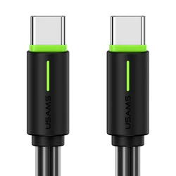 Καλώδιο USB-C Usams US-SJ734, 60W, 480Mbps, 1m, Μαύρο