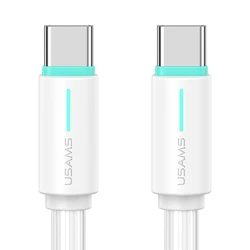 Καλώδιο USB-C Usams US-SJ734, 60W, 480Mbps, 1m, λευκό