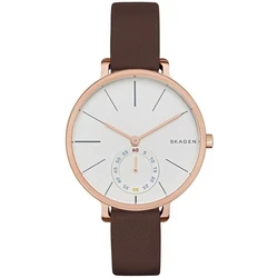 Γυναικείο Ρολόι Skagen Skw2356 (34mm) Δερμάτινο Λουράκι Καφέ